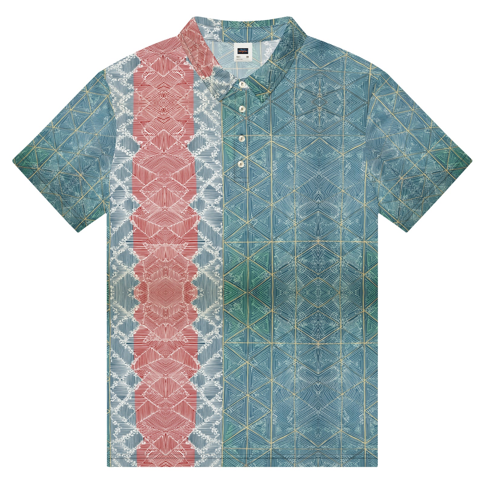 Shikobroidery moda 7 - Men’s slim fit polo — shop and try on with AI characters