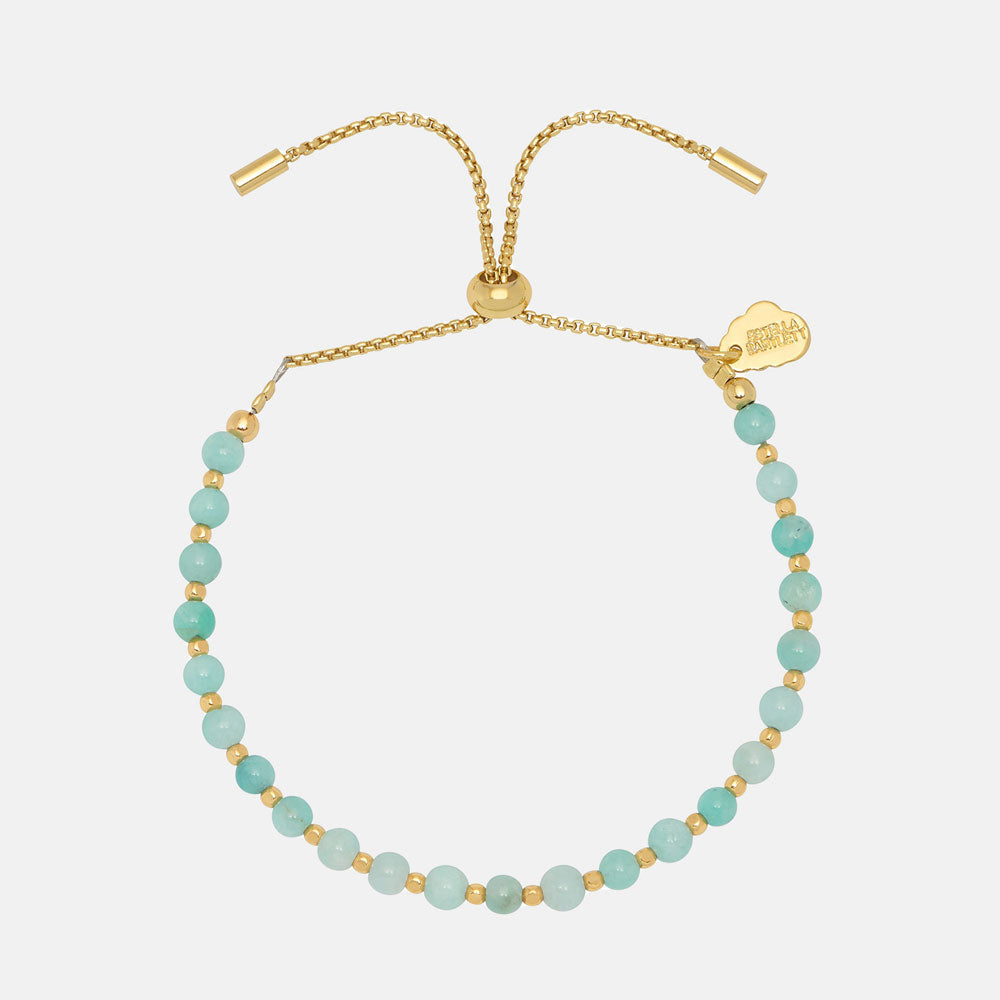 Gold Plated Amazonite Amelia Bracelet — shop and try on with AI characters