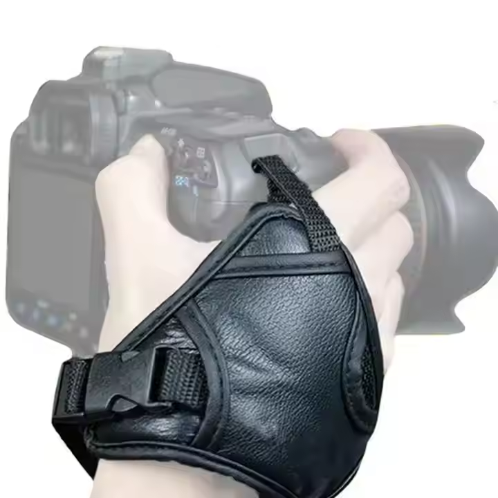 Factory Wholesale Camera Leather Wrist Strap Camera Photography Accessories for Nikon/Canon/Sony DSLR Camaera — shop and try on with AI characters