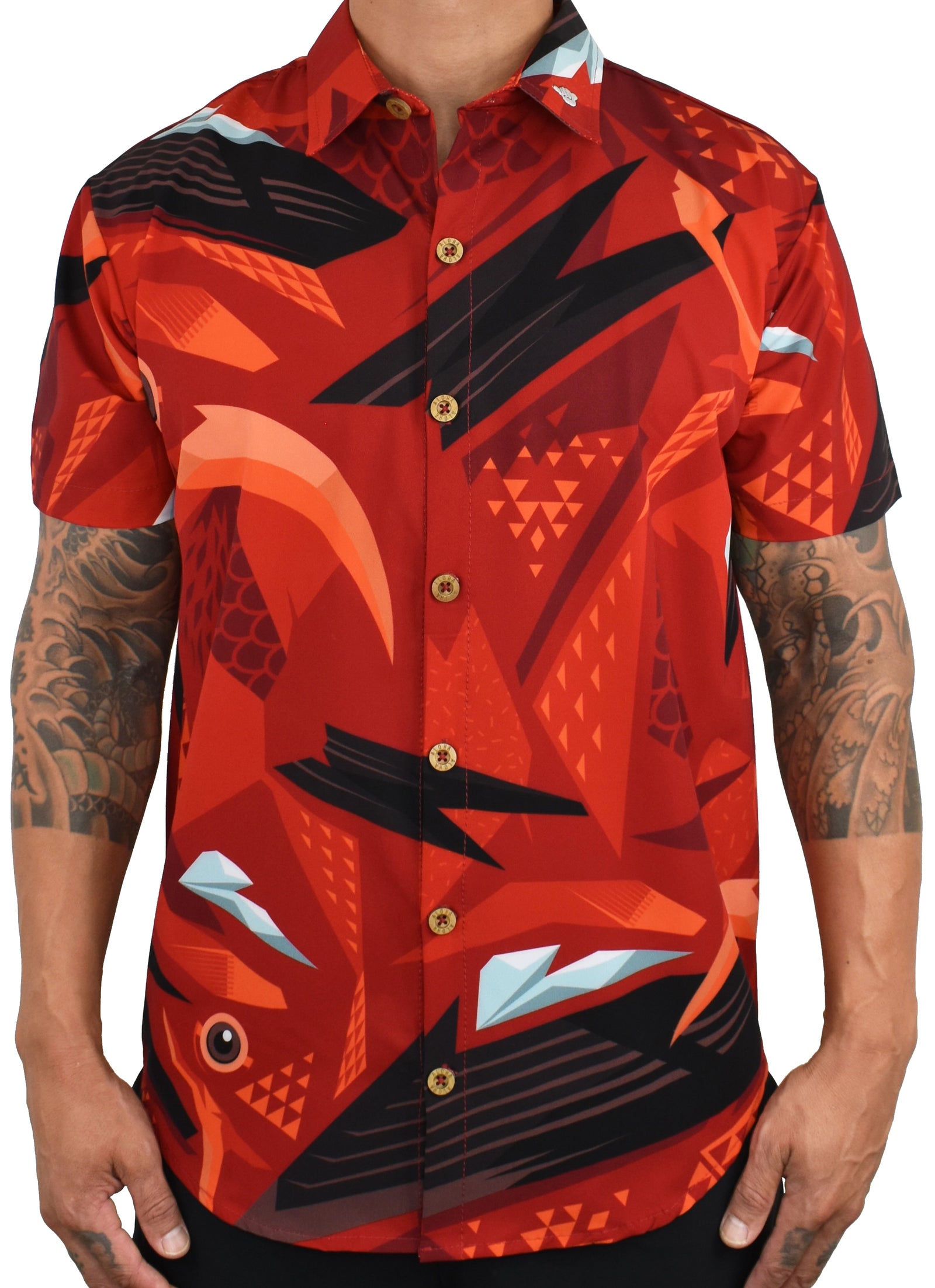 'Geo I'iwi' ULTRA Aloha (Hawaiian) Shirt — shop and try on with AI characters