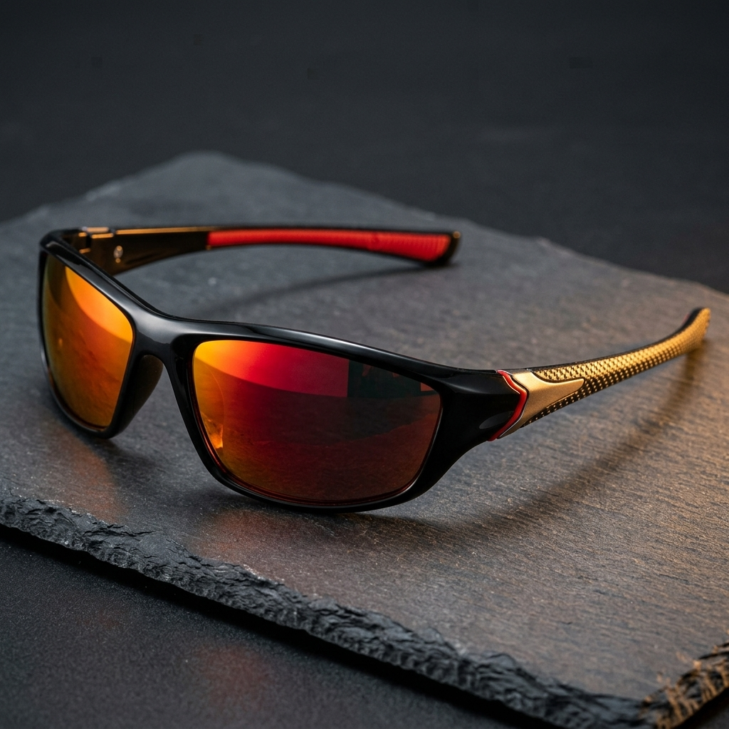Carbon Look Mirrored Sunglasses — shop and try on with AI characters
