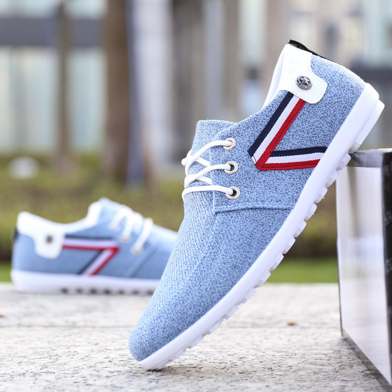 Men'S Soft-Soled Canvas Shoes, Sports And Leisure Old Beijing Cloth Shoes, Peas Shoes — shop and try on with AI characters