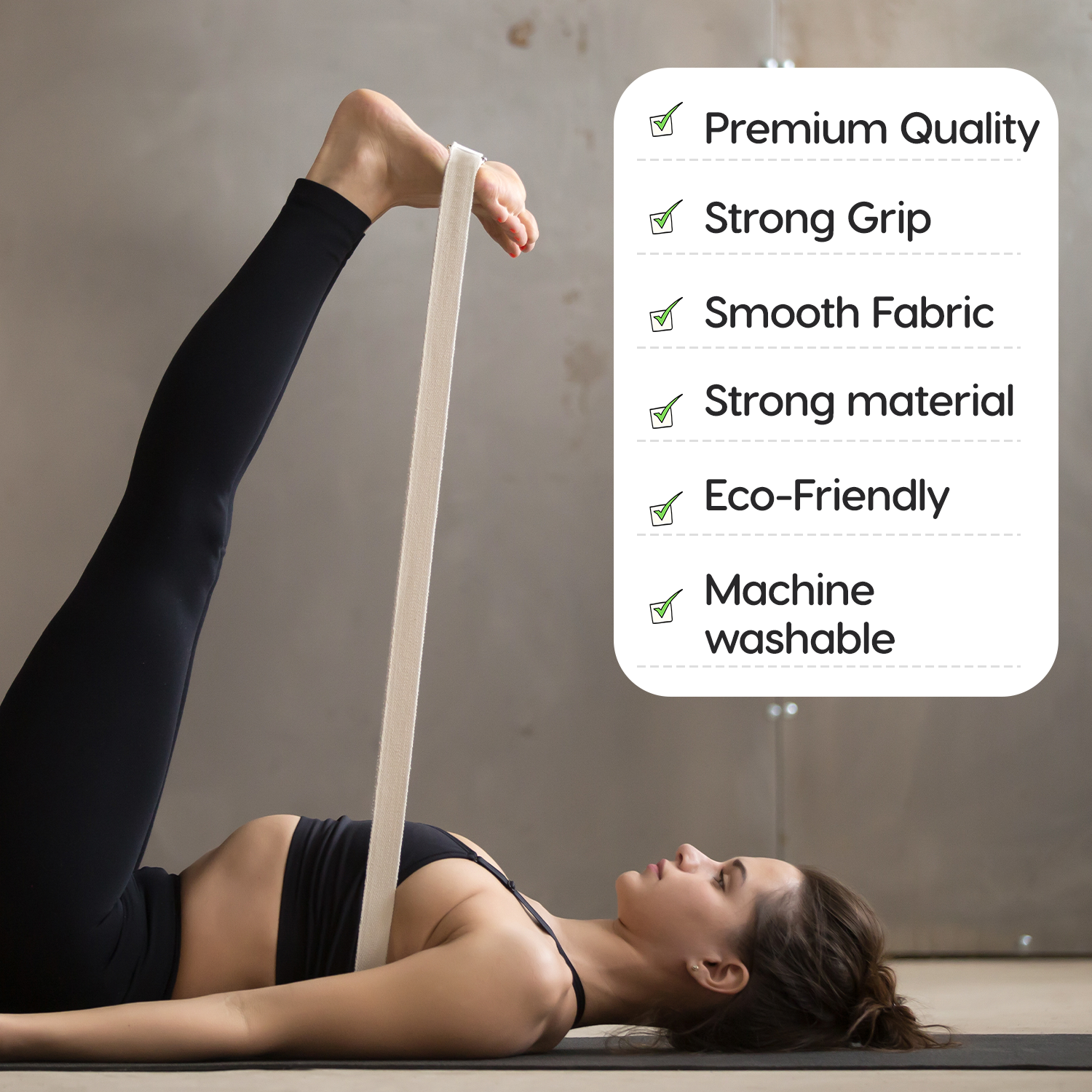 Yoga Belt-Beige — shop and try on with AI characters