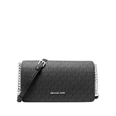 Michael Kors Jet Set Medium Signature Logo Crossbody Bag – Black | Lebanon