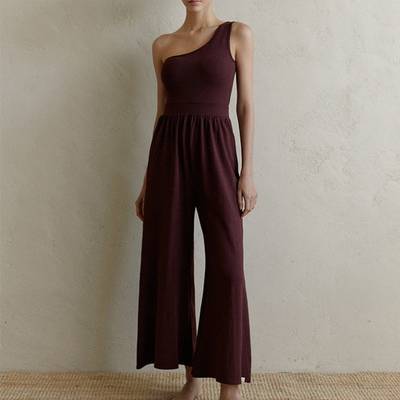 One-Shoulder Yoga Jumpsuit | Clean Fit & Effortless Movement