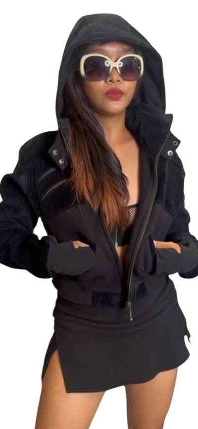 Hive Crop Hoodie