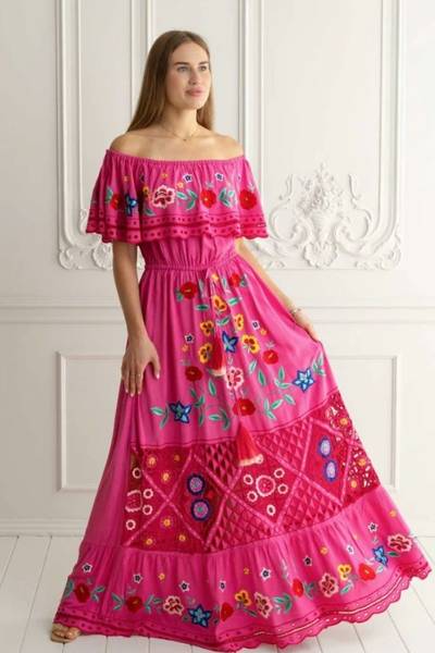 ZAIMARA Amore Mio Off The Shoulder Gown