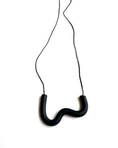 Bare-No-Tools -Necklace -Swish Swoop *Black
