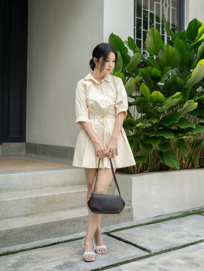 Utility Collared Shirt-Dress