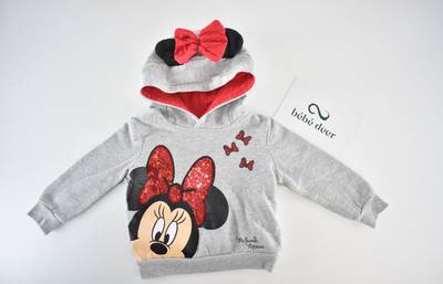 Minnie Mouse sequin hoodie