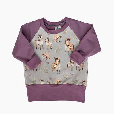 Horses Grow-With-Me Pullover
