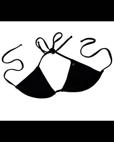 TIE ME UP BIKINI TOP, BLACK