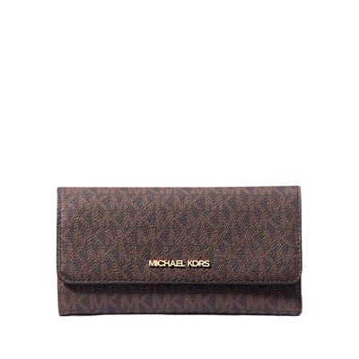 Michael Kors Jet Set Large Signature Logo Tri-Fold Wallet – Brown | Lebanon