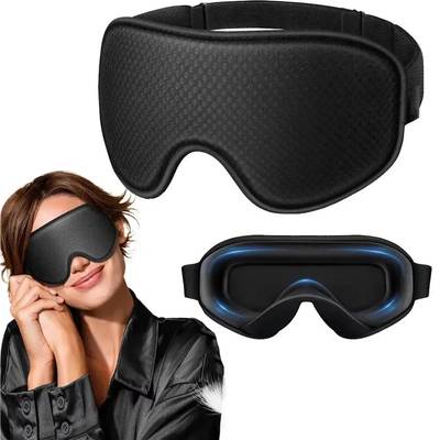Sleep Mask Blackout Eye Mask for Sleep - 3D Breathable Soft Comfortable Eye Mask for Sleeping- Adjustable strap Unisex