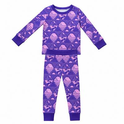 Purple Mountain - 2 Piece Ribbed Bamboo PJ