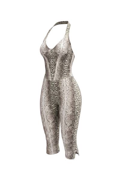Snake Print Romper