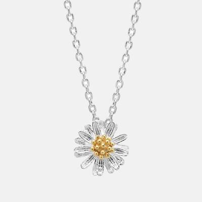 Silver Wildflower Necklace