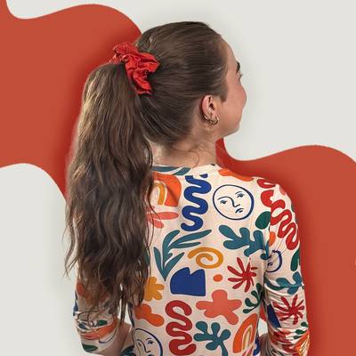 Rust Scrunchie