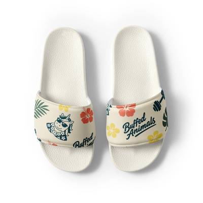 Buffed Animals Aloha Men’s Slides