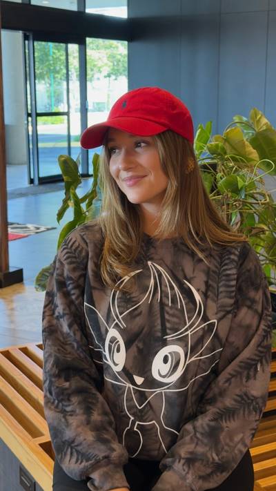gabiconejo70 wearing Tie-dye sweatshirt