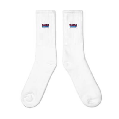 Buffed Animals Logo Embroidered socks