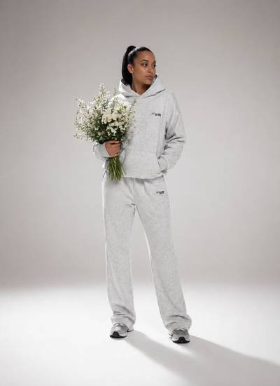 Cotton Oversized Tracksuit Set - Grey