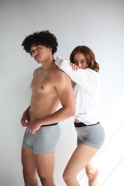 DREW BOXER SHORT - Heather Grey