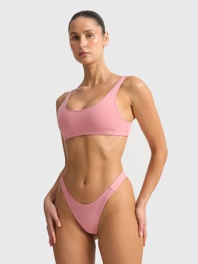 GLORY DAYS SCOOP SWIM TOP - BLUSH