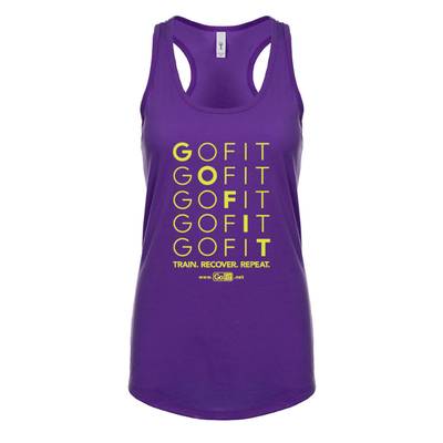 Purple Tank Top - Train. Recover. Repeat.