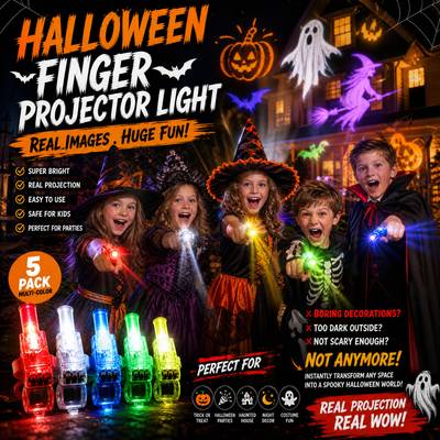 🔥Hot Sale 50% OFF🔥 Mini Colorful LED Finger Lights – Party Glow Finger Flashlights with Elastic Band