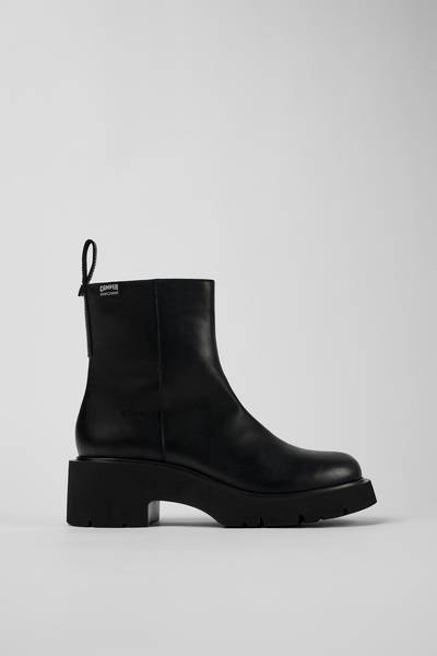 Milah Black Leather Boot