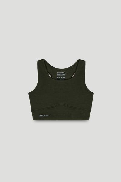 [PF96.Wood] Sports Bra - Pine Green