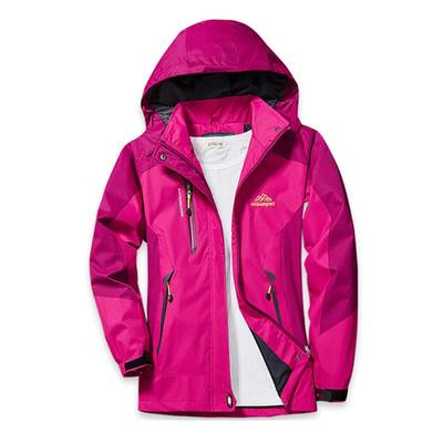 Women’s Waterproof Hiking Jacket Hooded Softshell Windbreaker