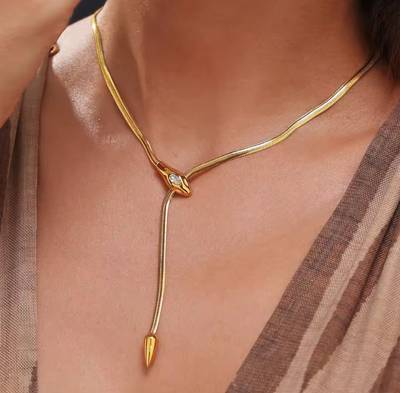 Snake Dangle Necklace