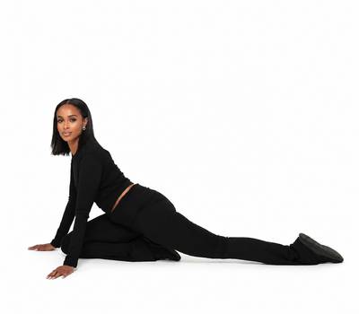 Aläi Foldover Pants Set- Black