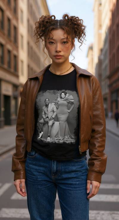 Luna wearing David and Tamela Legendary T-Shirt