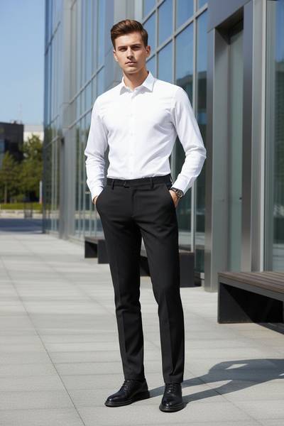 Top Grade Wrinkle Free New Brand Fashion Suit Pant Office Trousers