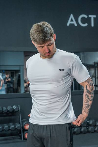 White Advanced Muscle Fit T-Shirt
