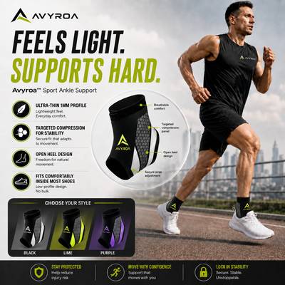 Avyroa™ Ankle Support Brace for Sprains and Stability Protection
