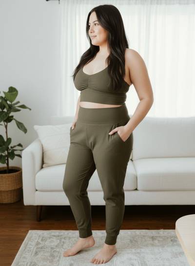 The Cloud Cotton-Modal High Rise Joggers
