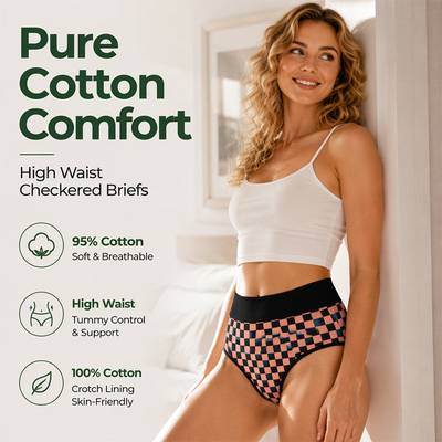 💕 Women's Soft High Waisted Stretch Panties– Soft Comfort Fit For Everyday Confidence🤍