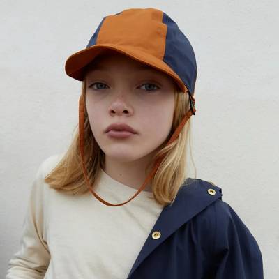 Child's Patch Hat - Red Oak/Inkberry