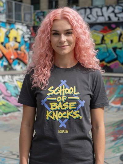 Nami wearing School of Base Knocks T-Shirt - Youth