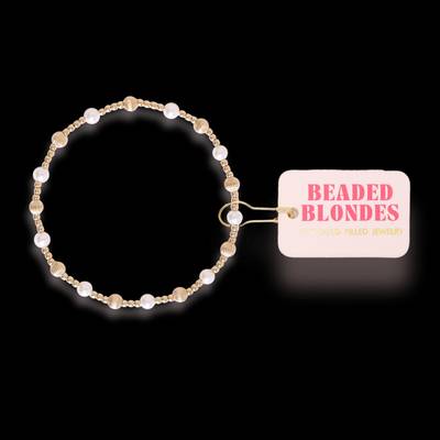 Palmer Fluted Bracelet in Pearl