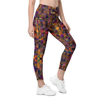 Kente - Crossover leggings with pockets