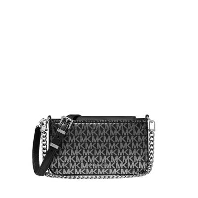 Michael Kors Bryant Small Metallic Signature Logo Convertible Pochette | Lebanon