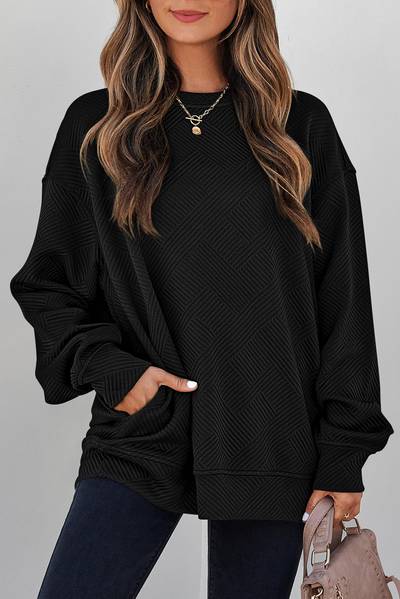 Zoe Eden Textured Sweatshirt