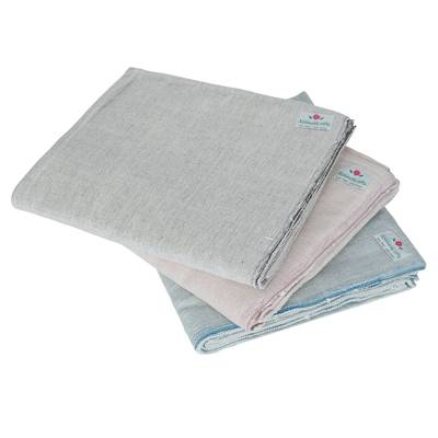 YogaKargha Handwoven/Hand-spun Organic Cotton Blankets for Yoga, Meditation & Home - Pastel Solids - Color Options