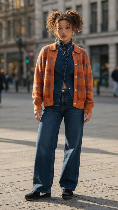Luna wearing Women's Casual Sweater