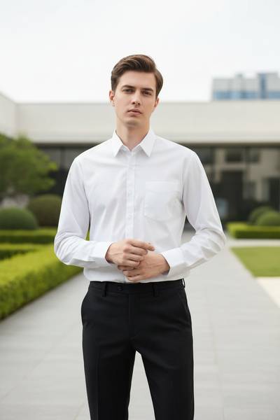 Non-ironing High-end Long-sleeved White Shirt  Anti-wrinkle Dress